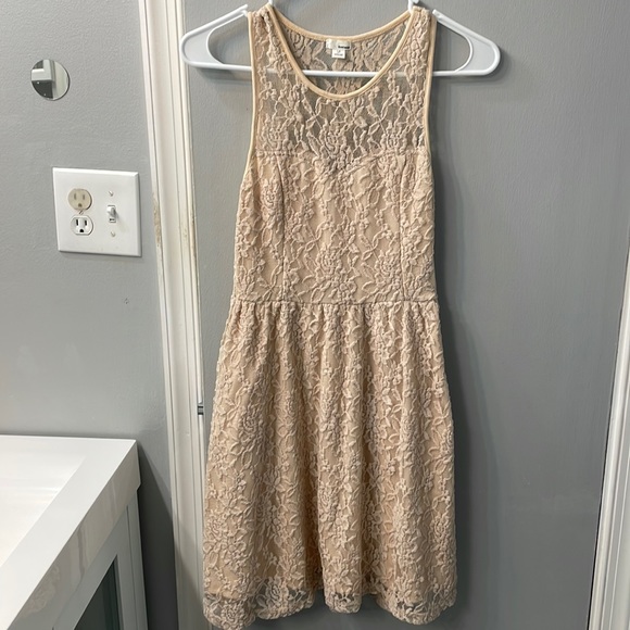 Garage Nude Lace Dress - Picture 1 of 6
